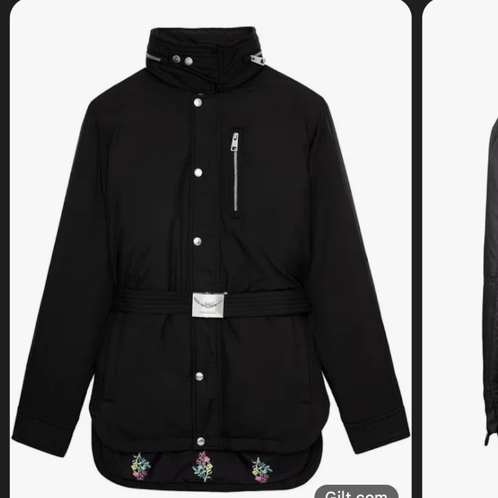 Zadig & Voltaire KALICE belted nylon jacket - Picture 6 of 6